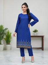 2 Pcs Unstitched Ladies Suit 216